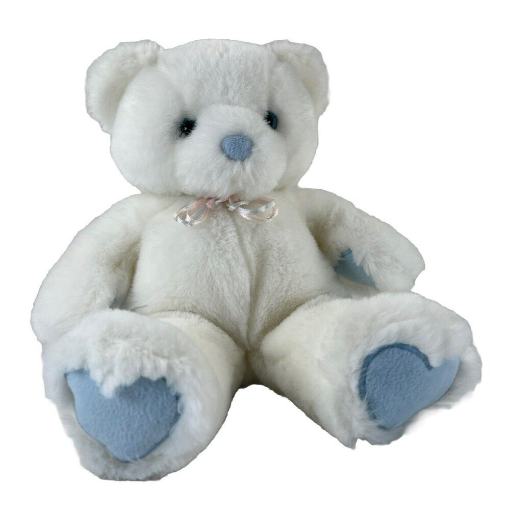 Vintage First And Main Love Smugglers Stuffed Animal Plush Teddy Bear Rattle Toy